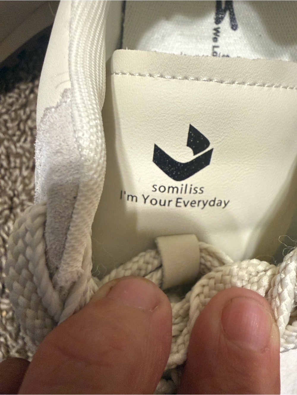 Somiliss Classic Women's Cream Lace-Up Sneakers - Picture 8 of 12